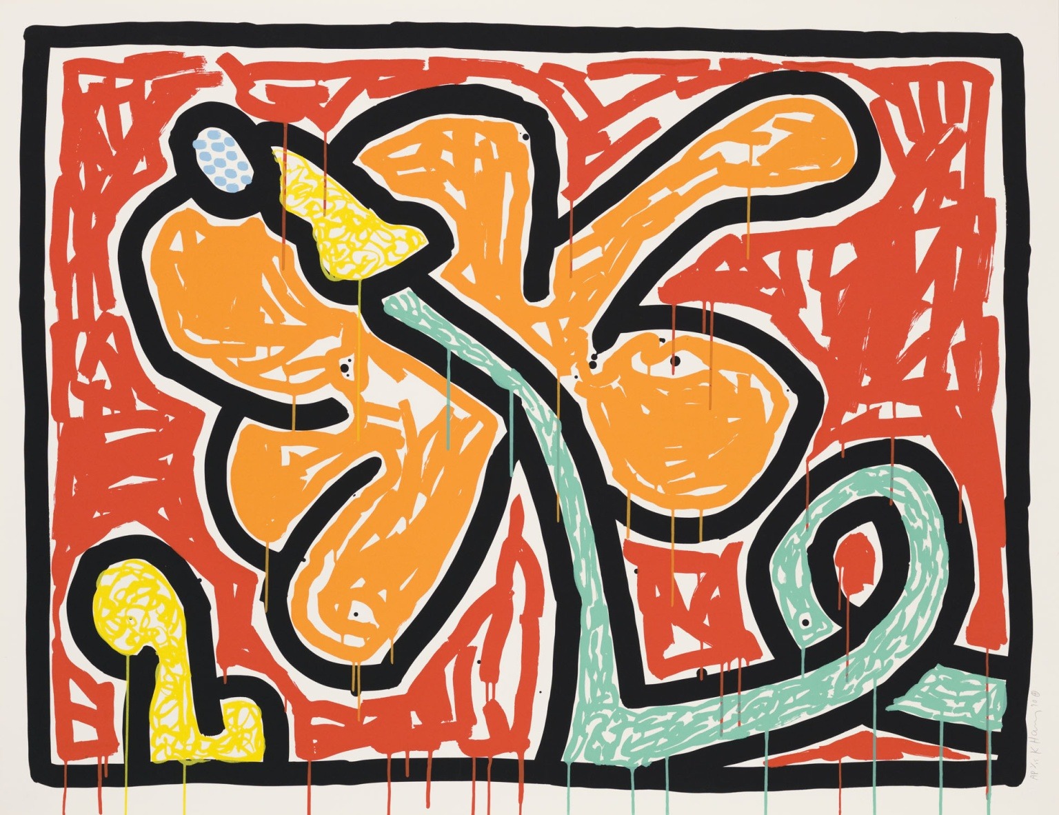 Keith Haring: Flowers 1–5