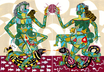 Installation view, Speaking with the Same Tongue, Rajiv Menon Contemporary