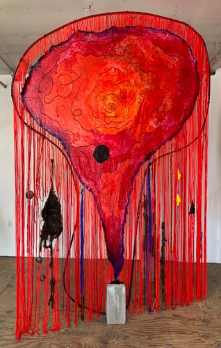 Installation view, Nebula, Derek Elller