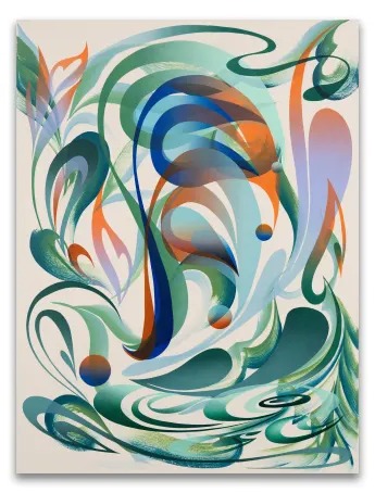 Installation view, Rivers Flow Through Us, Morgan Lehman Gallery
