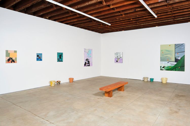 Installation view, Black Florals, Tyler Park Presents