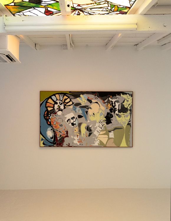 Installation view, Chris Lux: I'd sit inside a bottle and pretend that I was in a can, GGLA (Guerrero Gallery), Los Angeles, 2026