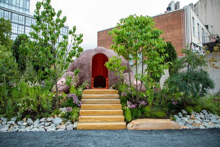 Installation view, Courtyard Commission, MoMA PS1