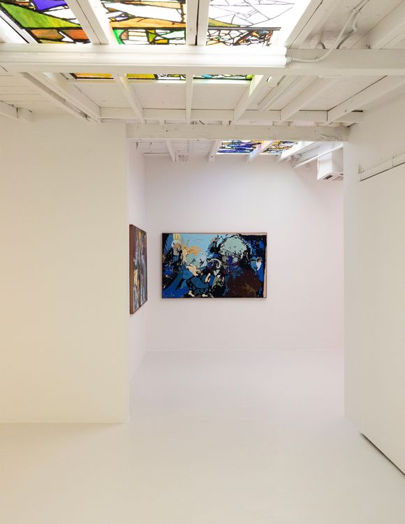 Installation view, Chris Lux: I'd sit inside a bottle and pretend that I was in a can, GGLA (Guerrero Gallery), Los Angeles, 2026