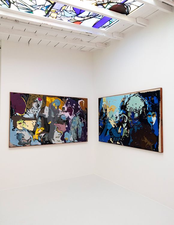 Installation view, Chris Lux: I'd sit inside a bottle and pretend that I was in a can, GGLA (Guerrero Gallery), Los Angeles, 2026