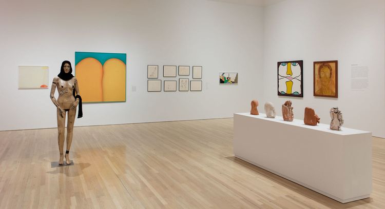 Installation view, Huguette Caland: A Life in a Few Lines, Hammer Museum · 2026 (5)