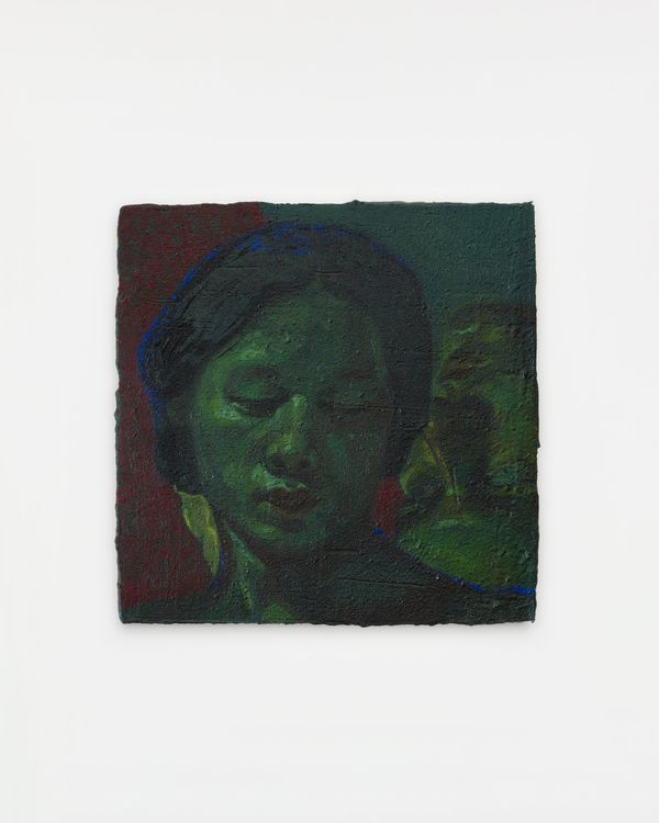 Alessandra Acierno, "Isabella, Ulo's Wife," 2026 Oil on board 6 x 6 in (15 x 15 cm)