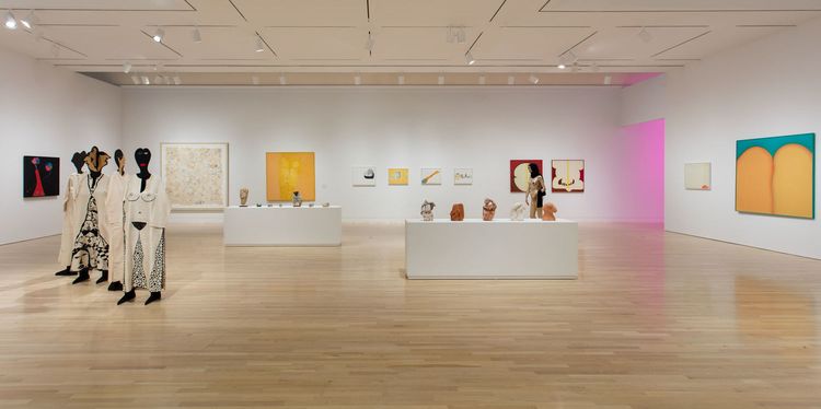 Installation view, Huguette Caland: A Life in a Few Lines, Hammer Museum · 2026 (2)