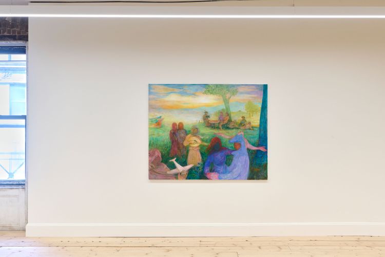 Installation view, Under The Same Skin, Scroll · 2026 (3)