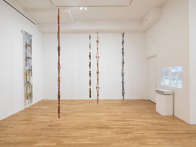 Installation view, If Blue is a Holy Color, Derek Elller · 2026 (4)