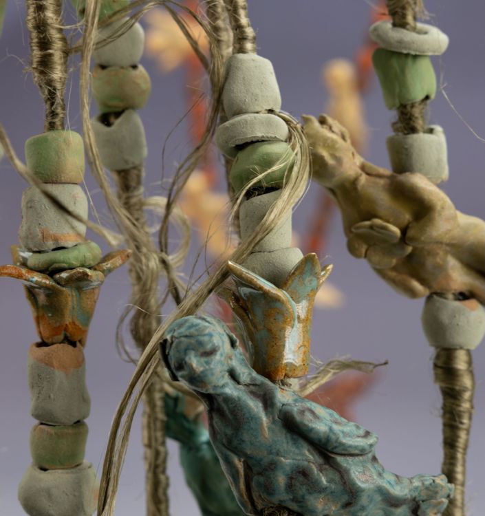 Installation view, Feral Sediment, SculptureCenter