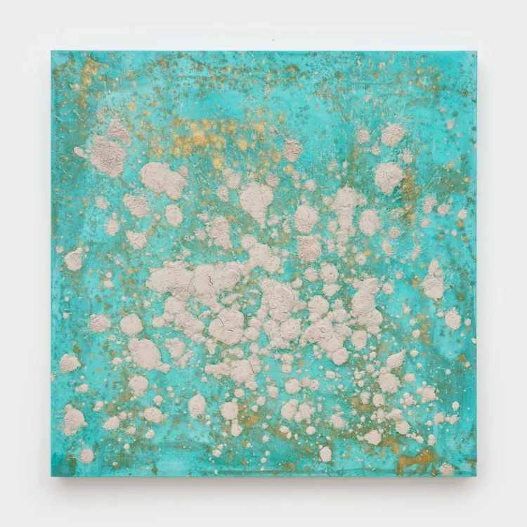 Installation view, Bosco Sodi: Verdigris, Olney Gleason