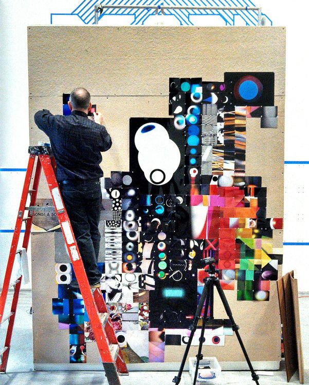 Installation view, Martin Venezky: Process Work, Letterform Archive
