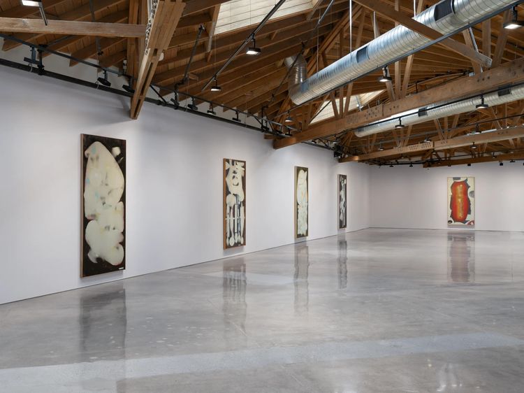 Installation view, Night Window: Spray Paintings, 1958-1964, Hauser & Wirth