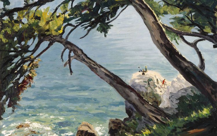 Installation view, Winston Churchill: The Painter, The Wallace Collection