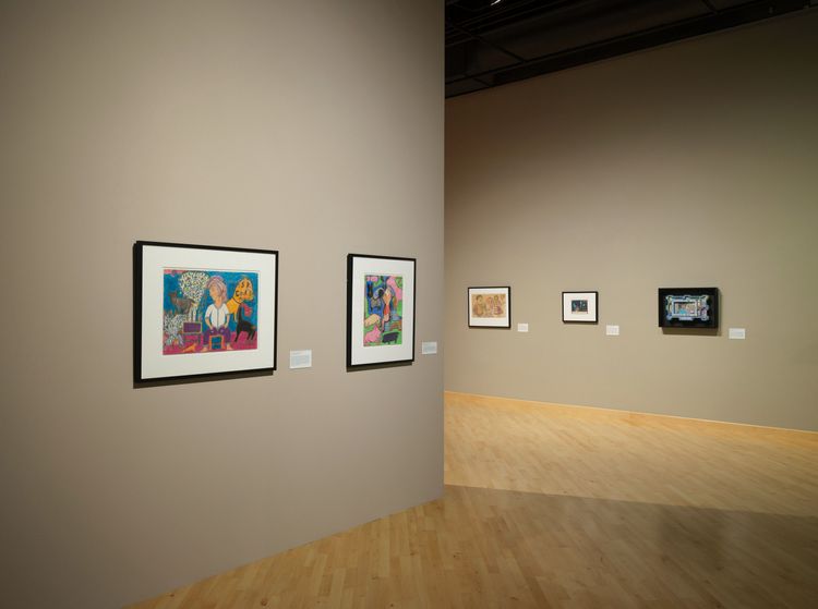 Installation view, Really Free: The Radical Art of Nellie Mae Rowe, California African American Museum · 2025 (8)