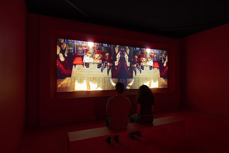Installation view, Isaac Julien: Vagabondia, The Bass, Miami Beach, 2025. Photo: Zaire Aranguren