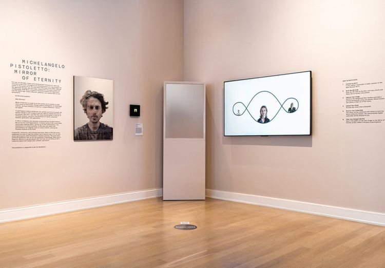 Installation view, Michelangelo Pistoletto: Mirror of Eternity, 2025, The Bass, Miami Beach, 2025. Photo: Zaire Aranguren