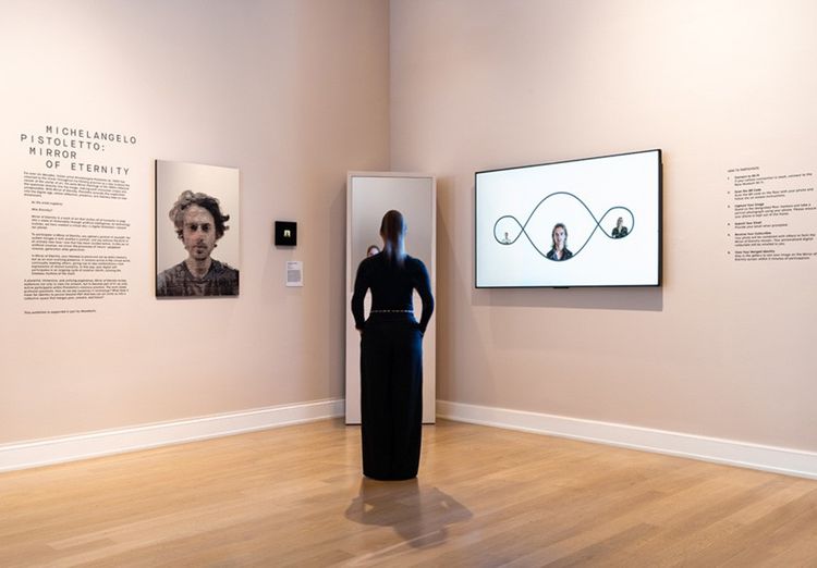 Installation view, Michelangelo Pistoletto: Mirror of Eternity, 2025, The Bass, Miami Beach, 2025. Photo: Zaire Aranguren