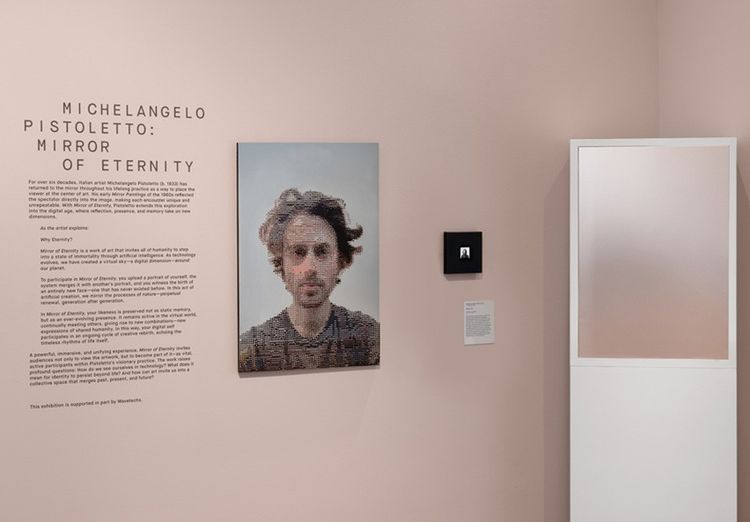 Installation view, Michelangelo Pistoletto: Mirror of Eternity, 2025, The Bass, Miami Beach, 2025. Photo: Zaire Aranguren