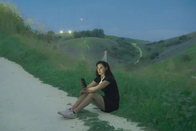 Installation view, The Pulse of Grass and Screen, The Locker Room · 2026 (5)