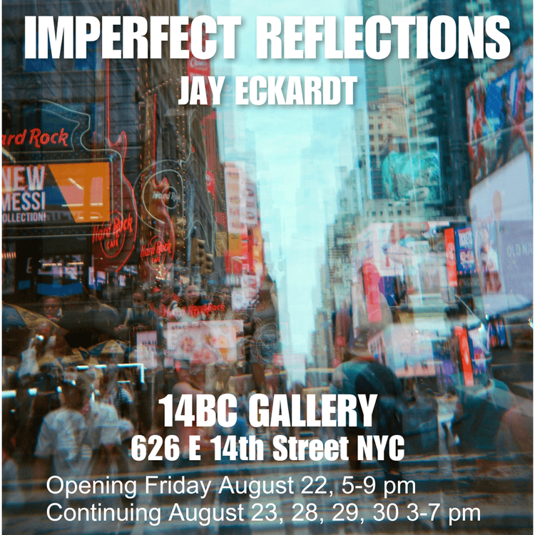 Installation view, Imperfect Reflections, 14BC Gallery