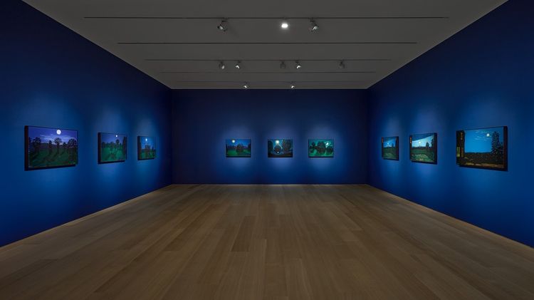 Installation view, The Moon Room, Pace