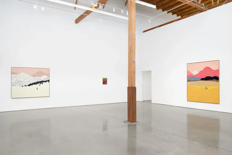 Installation view, Pillow Paintings, François Ghebaly · 2026 (7)