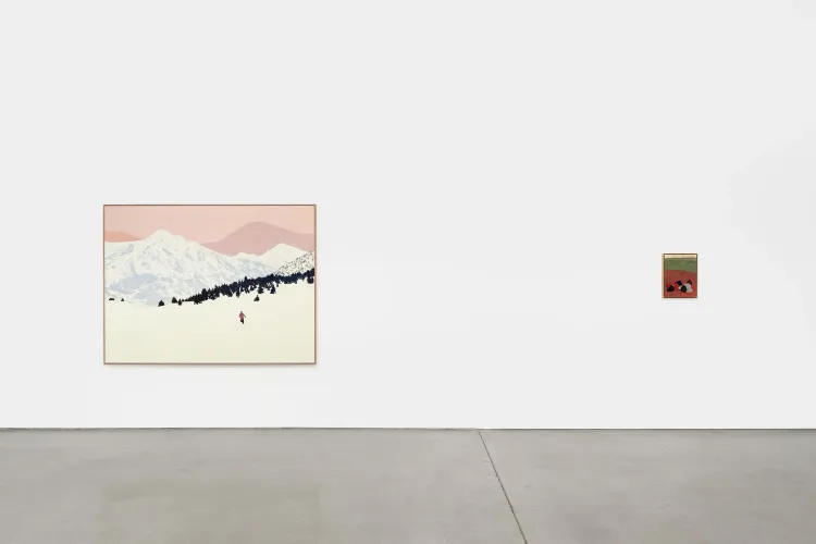 Installation view, Pillow Paintings, François Ghebaly · 2026 (4)