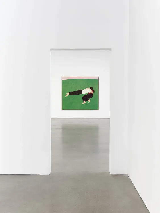 Installation view, Pillow Paintings, François Ghebaly · 2026 (2)