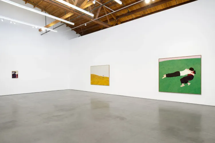 Installation view, Pillow Paintings, François Ghebaly · 2026 (8)
