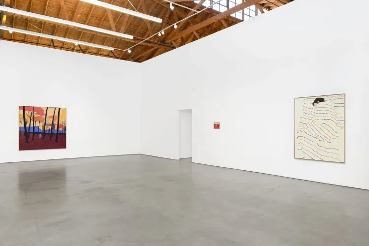 Installation view, Pillow Paintings, François Ghebaly · 2026 (12)