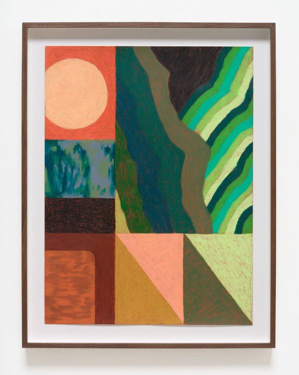 Franziska Goes, PW 11, 2024/25 Wax pastel on paper 19 1/2 x 14 1/2 x 1 1/2 inches; 49.5 x 36.8 x 3.8 cm (framed)