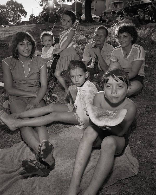 Stephen DiRado, Bell Pond: Archie and Family, 1983 (printed 2026), archival pigment print