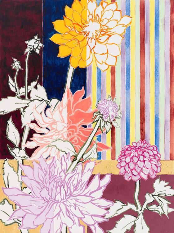 Installation view, Dahlias—Fields of Steadfastness, Luis De Jesus Los Angeles · 2025 (3)