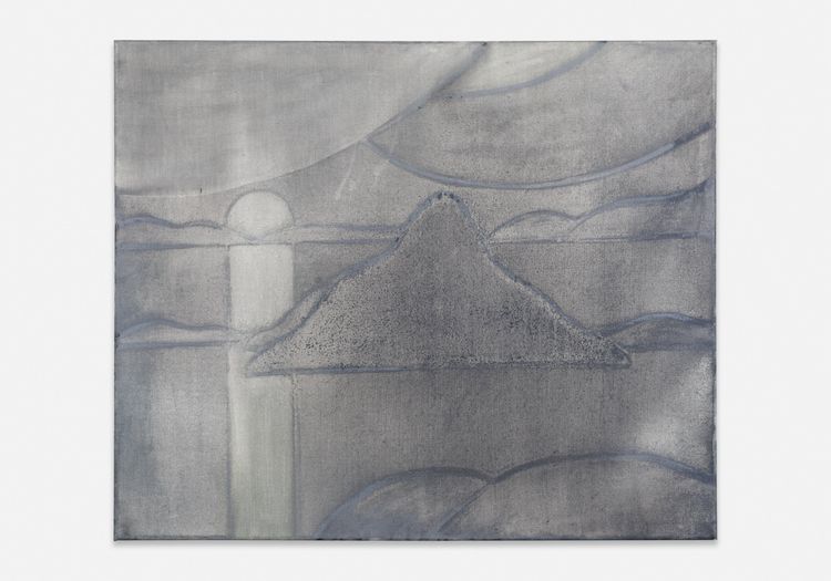 Silke Otto-Knapp, Untitled, c. 2012-2014, Watercolor on canvas, 21 1/4 x 25 1/2 x 3/4 inches (54 x 64.8 x 1.9 cm)