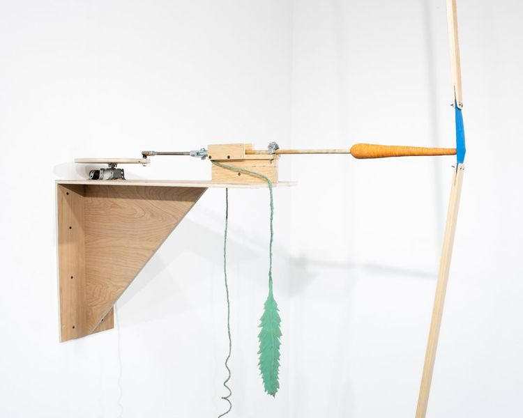 Installation view, A Dove With Books on Its Head, Nars Foundation