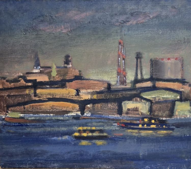 Installation view, On Water and On Land, Bowery