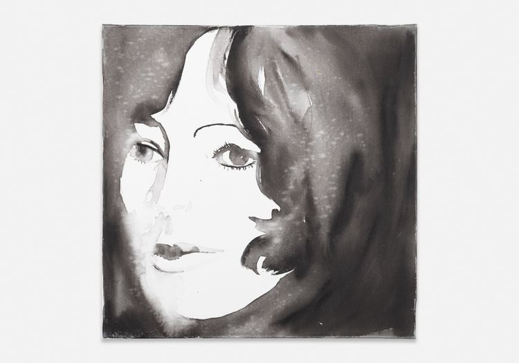 Silke Otto-Knapp, Untitled, c. 2007, Watercolor on canvas, 15 x 15 x 3/4 inches (38.1 x 38.1 x 1.9 cm)