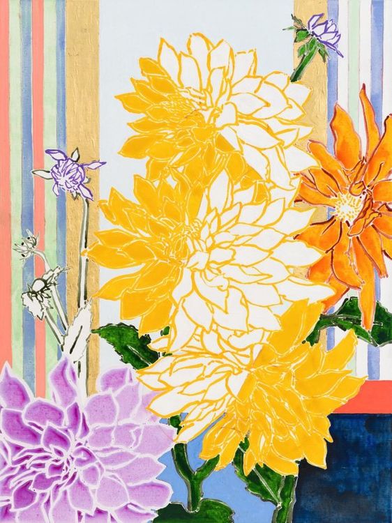 Installation view, Dahlias—Fields of Steadfastness, Luis De Jesus Los Angeles · 2025 (2)