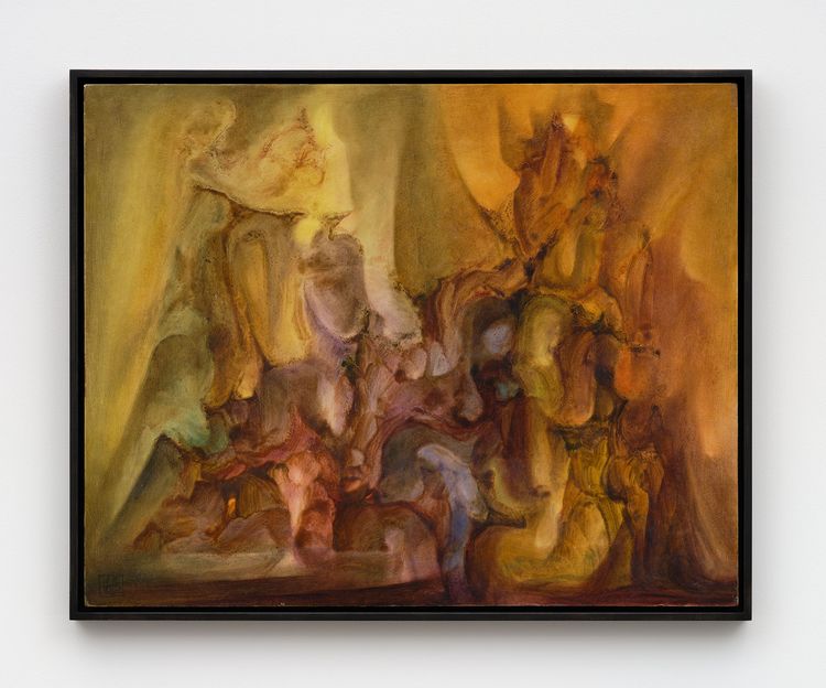 Alberto Valdés Untitled, c. 1971 Oil on masonite 23 3/4 x 30 inches