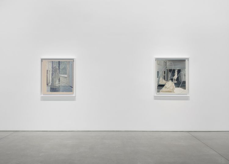 Installation view, Seeing Through: Jia Aili’s Parallel Paintings, Gagosian, Beverly Hills, 2026. Artwork © Jia Aili Studio. Photo: Jeff McLane