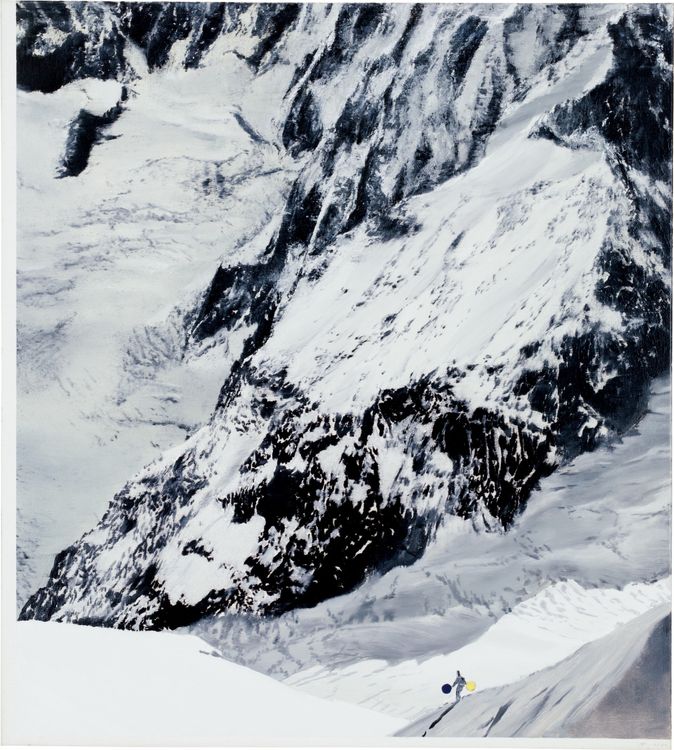 Jia Aili, Wayfarer, 2026. Oil on linen, 39 ⅜ × 35 ½ inches (100 × 90 cm) © Jia Aili Studio. Photo: Takeru Koroda