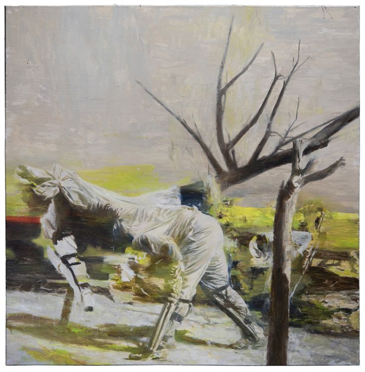 Phil Hale, Walk Through Walls or Don't (07), oil on canvas, 32 x 32 in.