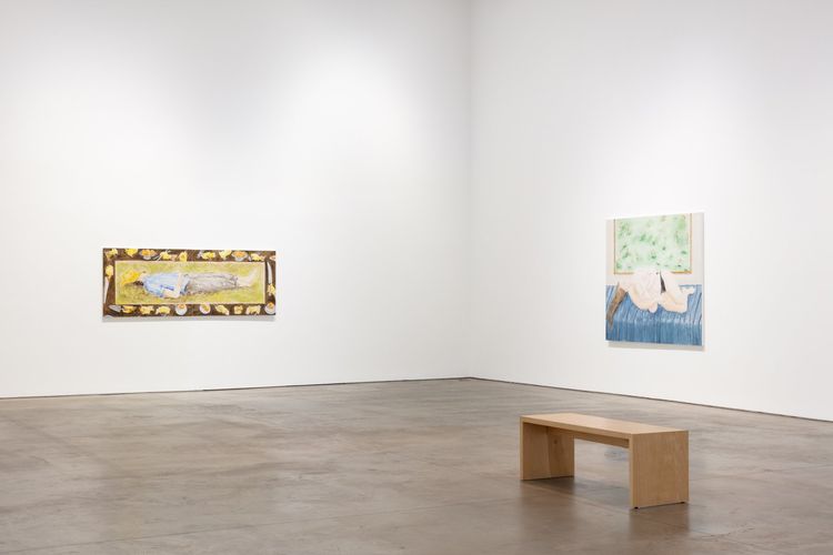 Installation view: Tanya Merrill, Land animal, house animal, 303 Gallery, New York, 2026. Photo: Morgan Waltz