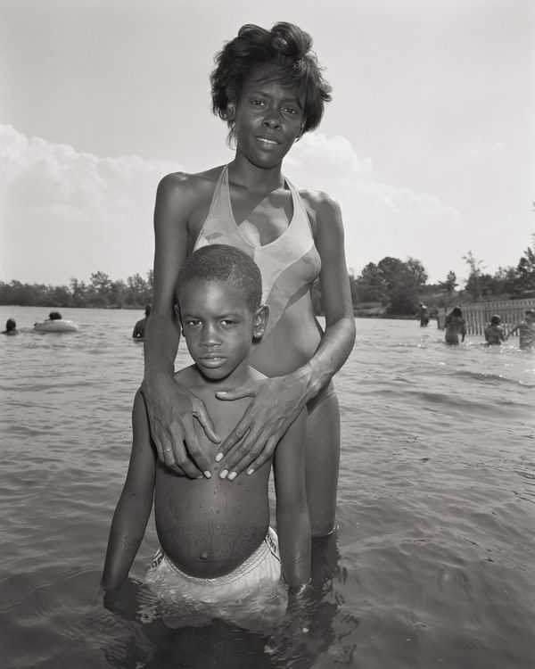 Stephen DiRado, Bell Pond: Mother Jackie, Son Shawn, 1983 (printed 2017), gelatin silver print