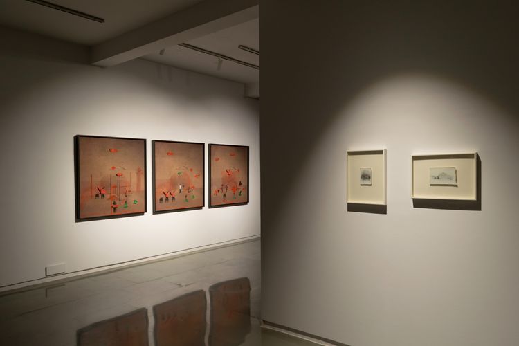 Installation view, Till the mountain becomes the mountain again, Talwar · 2026 (2)