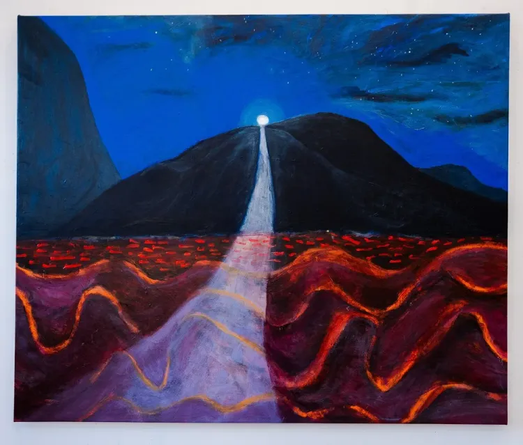 Installation view, And The Moonbeams Kiss the Sea, Kaliner