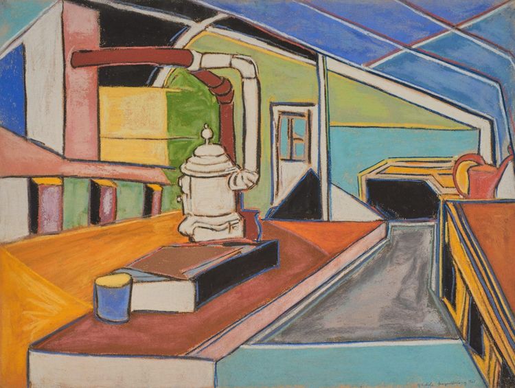 Installation view, In the Medium of Life: The Drawings of Beauford Delaney, The Drawing Center