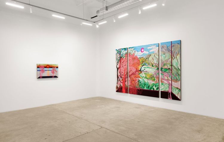 Installation view, Sunsetting, Vielmetter · 2025 (2)